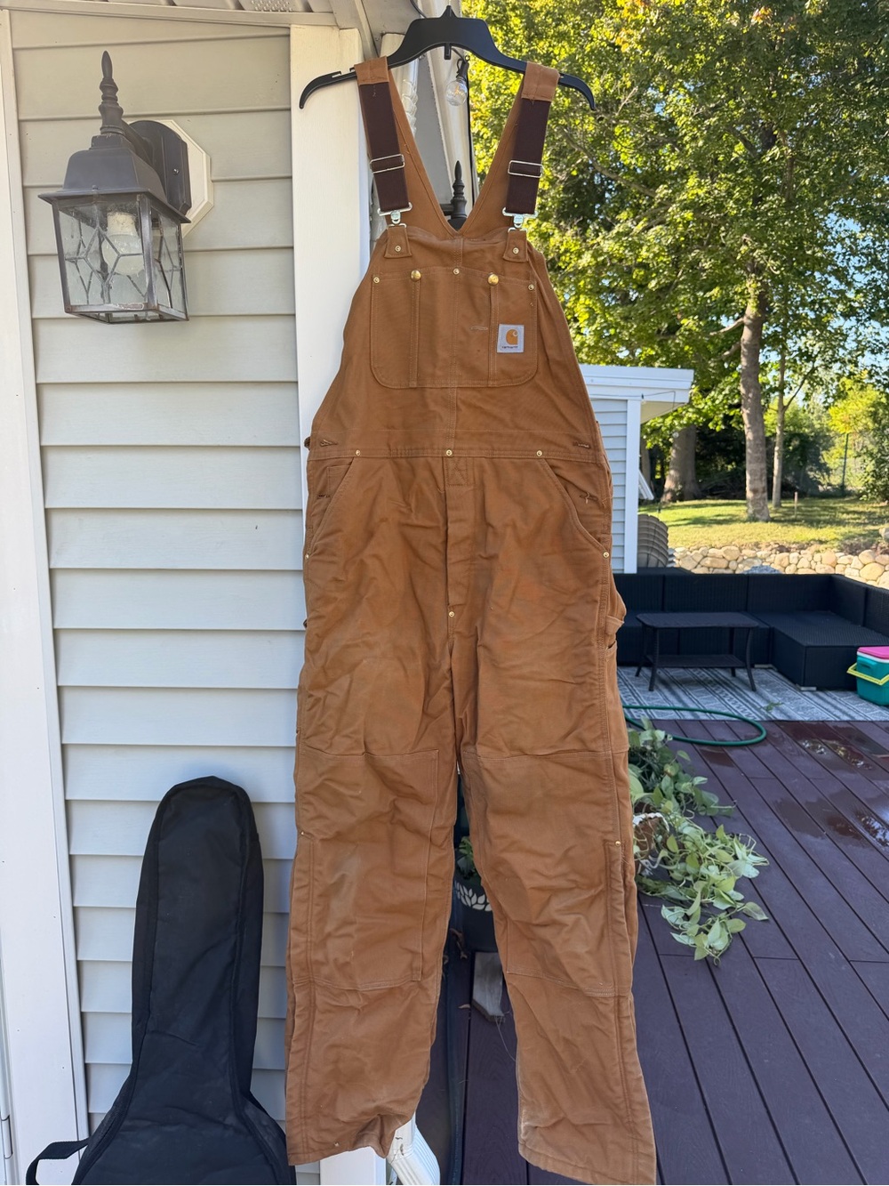 Carhartt Women's Brown Duck Canvas Bib Overalls